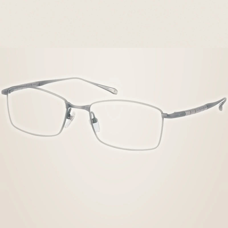 Aimee Women's Full Rim Square Titanium Eyeglasses 327019 - GRAY