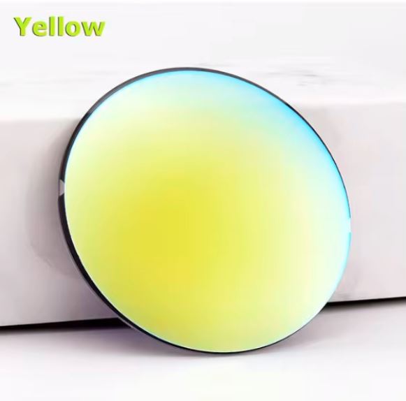 Aimee Single Vision MR Series Polarized Sunglass Lenses Lenses Aimee Lenses 1.56 Mirror Yellow 