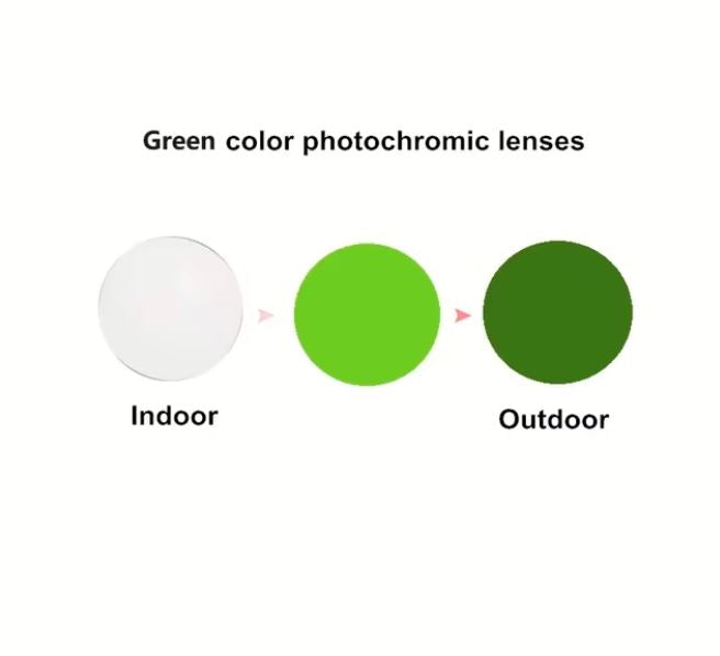 Aimee Single Vision MR Series Photochromic Lenses Lenses Aimee Lenses 1.56 Green 