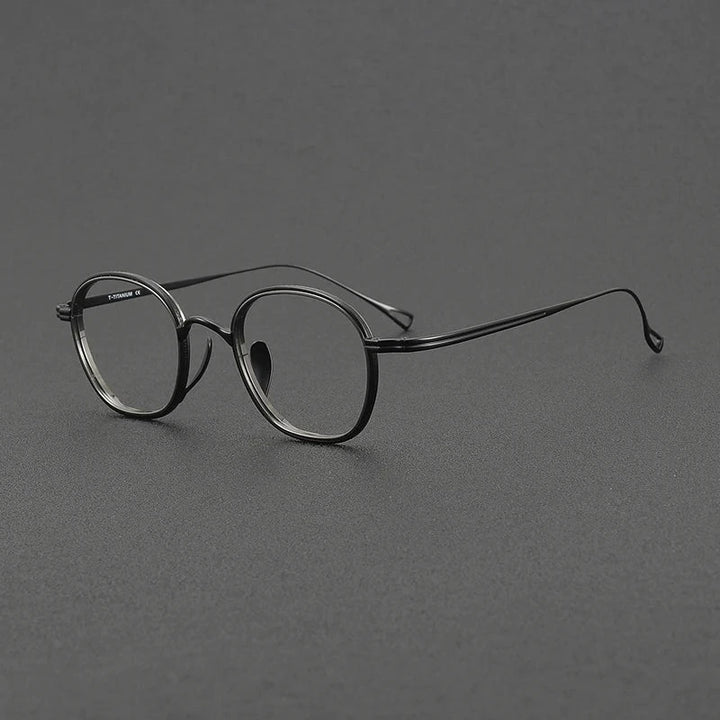 Aror Unisex Full Rim Round Pure Titanium Eyeglasses 1234 — view 1 | Aror at FuzWeb
