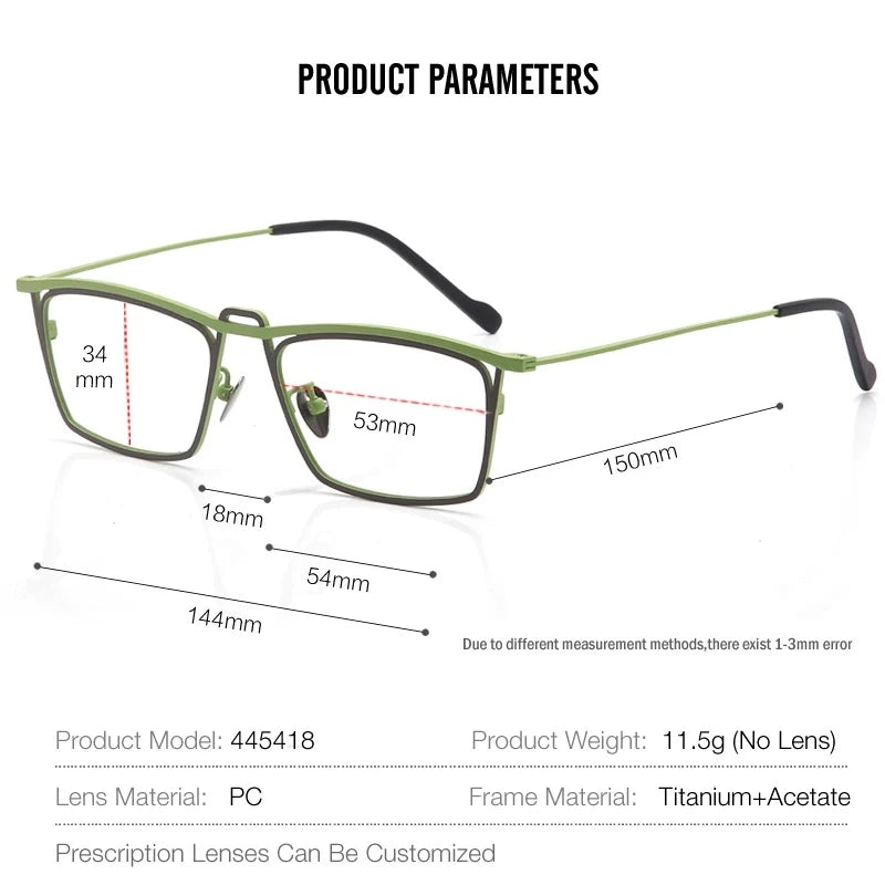 Aror 445418 Eyeglasses — Frame Dimensions and Sizing Chart