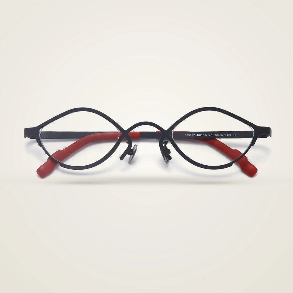 Aror Unisex Full Rim Polygon Acetate Titanium Eyeglasses 464832R — view 1 | Aror at FuzWeb