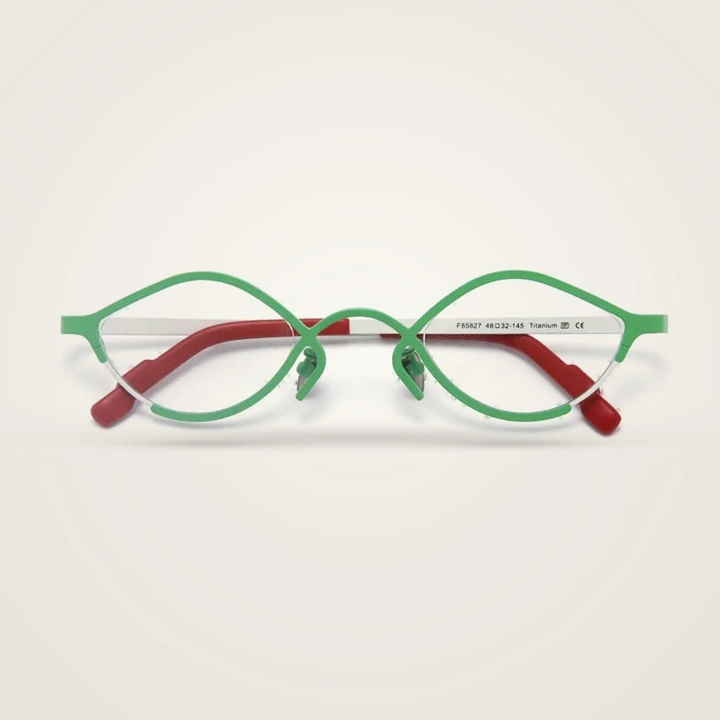 Aror Unisex Full Rim Polygon Acetate Titanium Eyeglasses 464832R — view 3 | Aror at FuzWeb