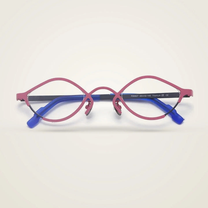 Aror Unisex Full Rim Polygon Acetate Titanium Eyeglasses 464832R — view 4 | Aror at FuzWeb