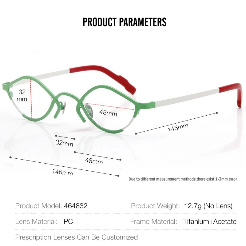 Aror 464832R Eyeglasses — Frame Dimensions and Sizing Chart