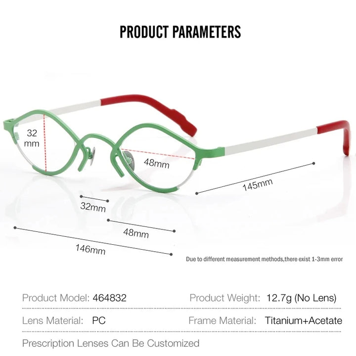 Aror 464832R Eyeglasses — Frame Dimensions and Sizing Chart