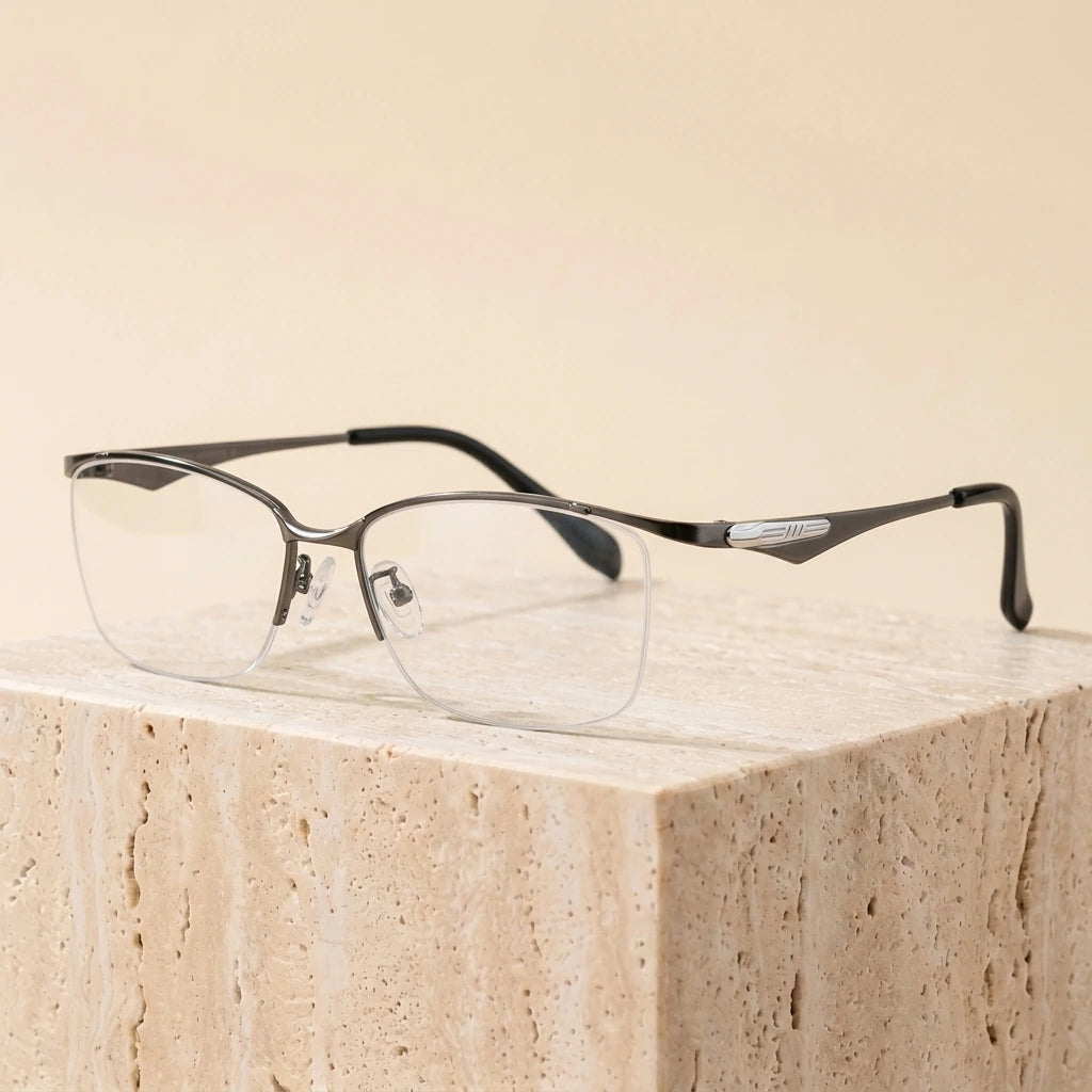 Aror Unisex Full Rim Square Titanium Eyeglasses 857810 — view 1 | Aror at FuzWeb