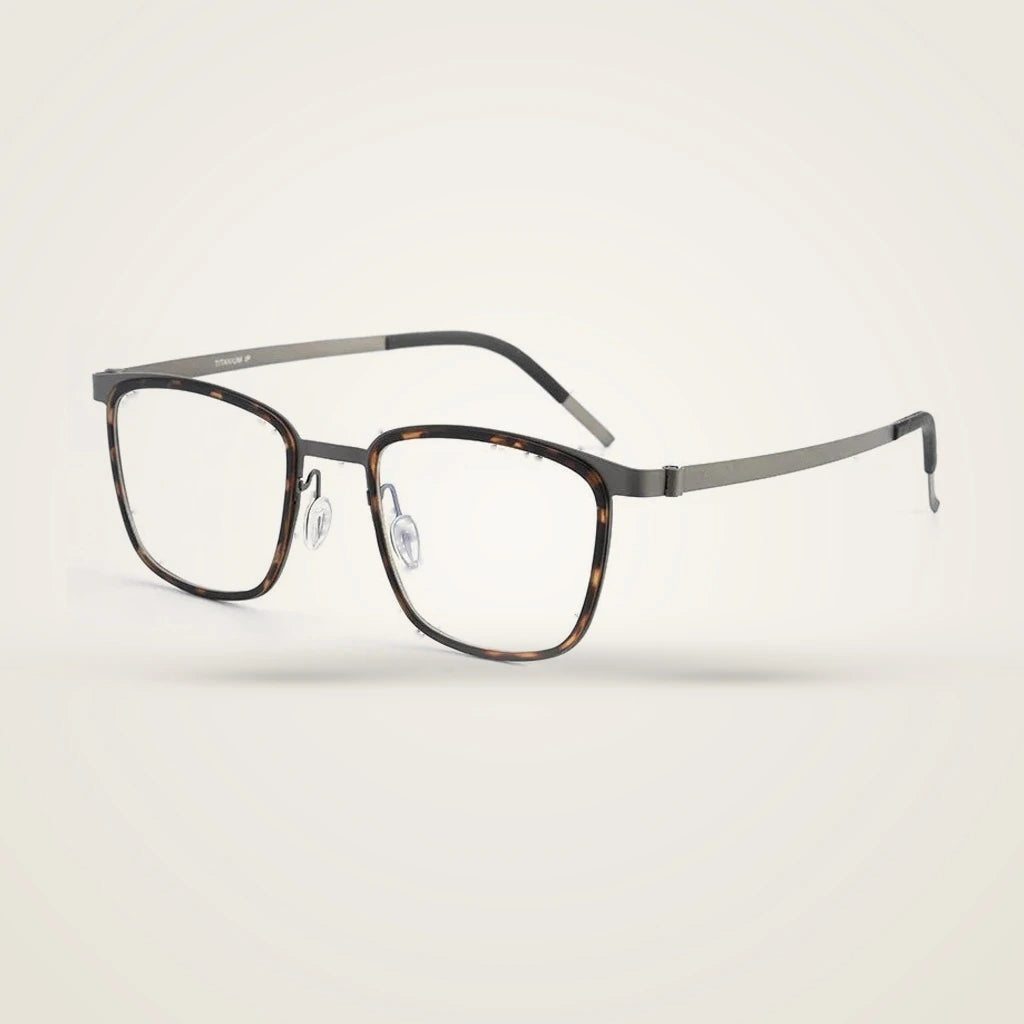 Aror Unisex Full Rim Square TR90 Titanium Eyeglasses 9715 — view 1 | Aror at FuzWeb