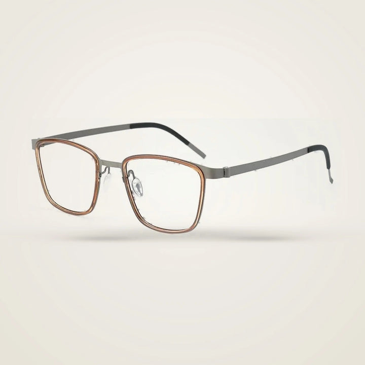 Aror Unisex Full Rim Square TR90 Titanium Eyeglasses 9715 — view 4 | Aror at FuzWeb