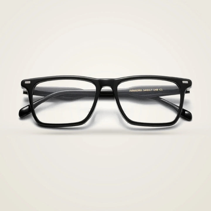 Aror Unisex Full Rim Square Acetate Eyeglasses JMM83RX — view 1 | Aror at FuzWeb