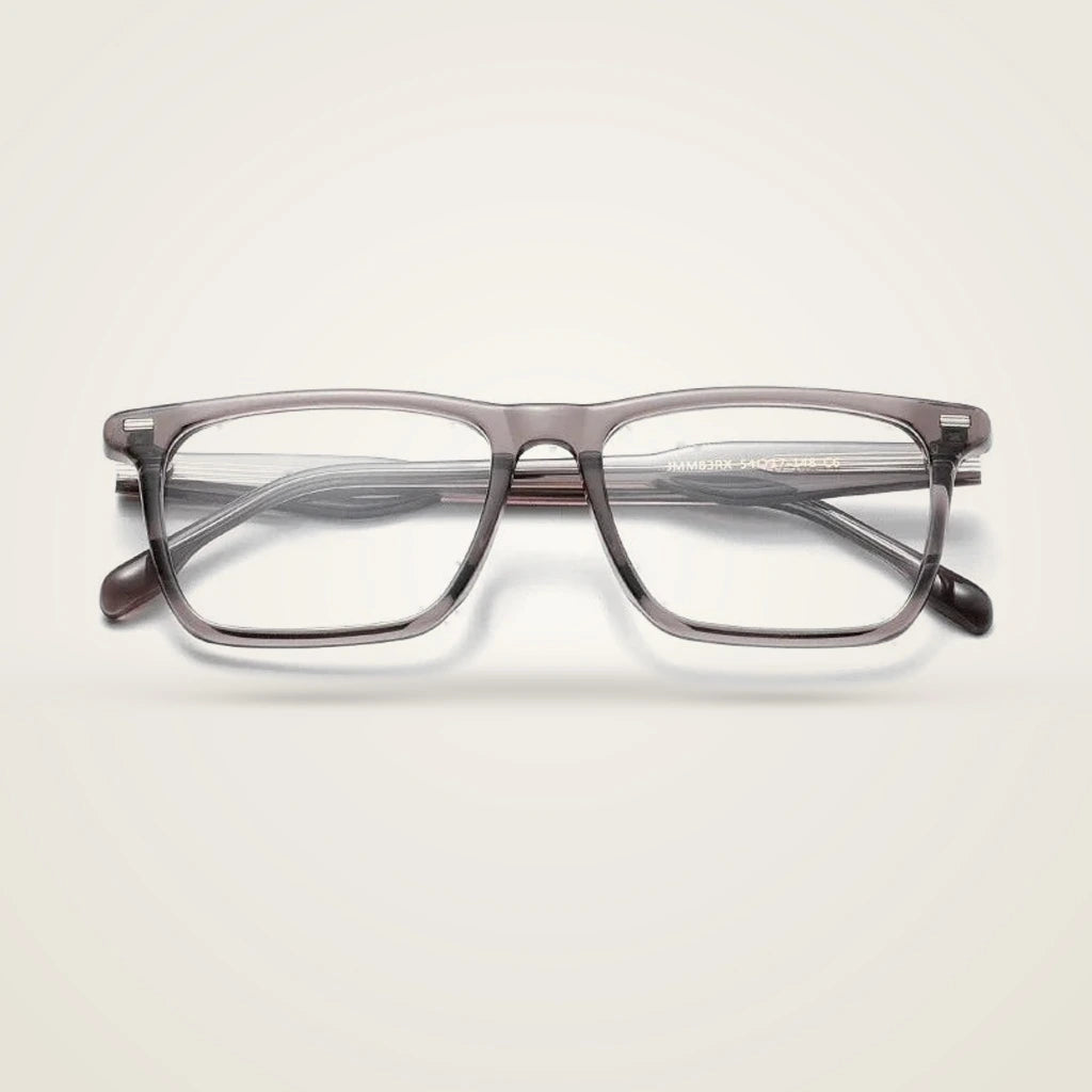 Aror Unisex Full Rim Square Acetate Eyeglasses JMM83RX — view 2 | Aror at FuzWeb
