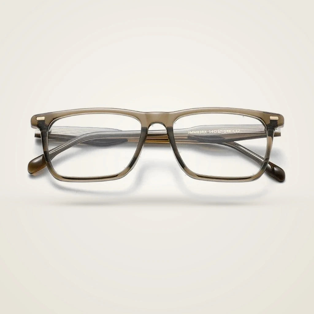 Aror Unisex Full Rim Square Acetate Eyeglasses JMM83RX — view 4 | Aror at FuzWeb