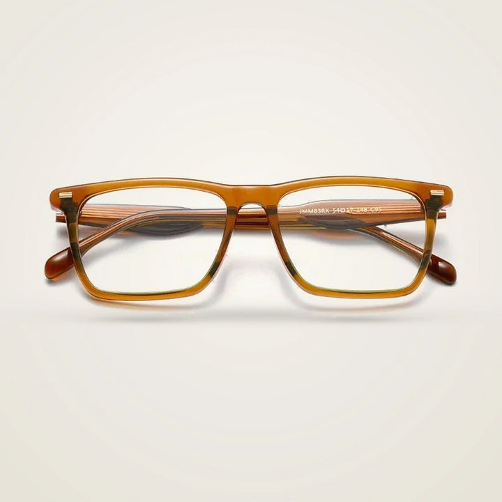 Aror Unisex Full Rim Square Acetate Eyeglasses JMM83RX — view 5 | Aror at FuzWeb
