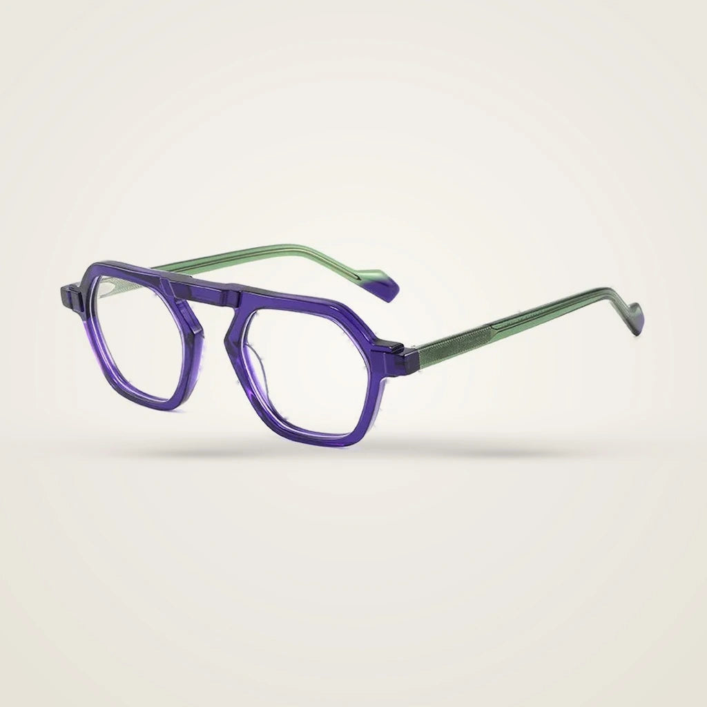 Aror Unisex Full Rim Round Acetate Eyeglasses LM-A6816 — view 4 | Aror at FuzWeb