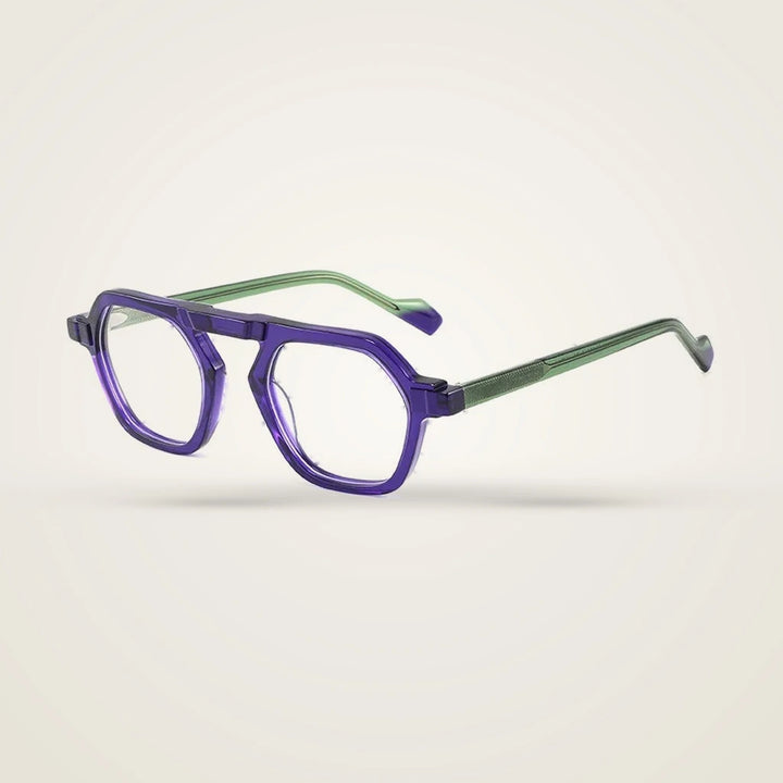 Aror Unisex Full Rim Round Acetate Eyeglasses LM-A6816 — view 4 | Aror at FuzWeb