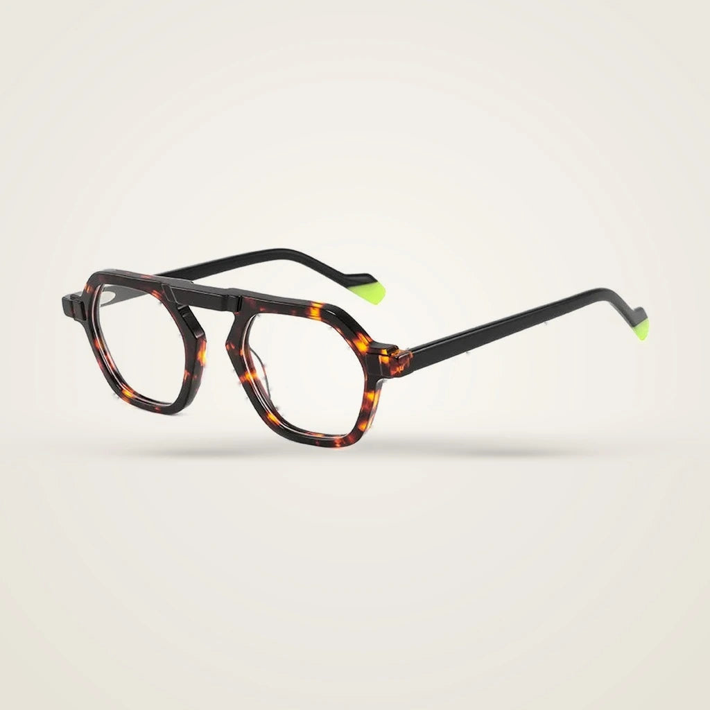 Aror Unisex Full Rim Round Acetate Eyeglasses LM-A6816 — view 3 | Aror at FuzWeb
