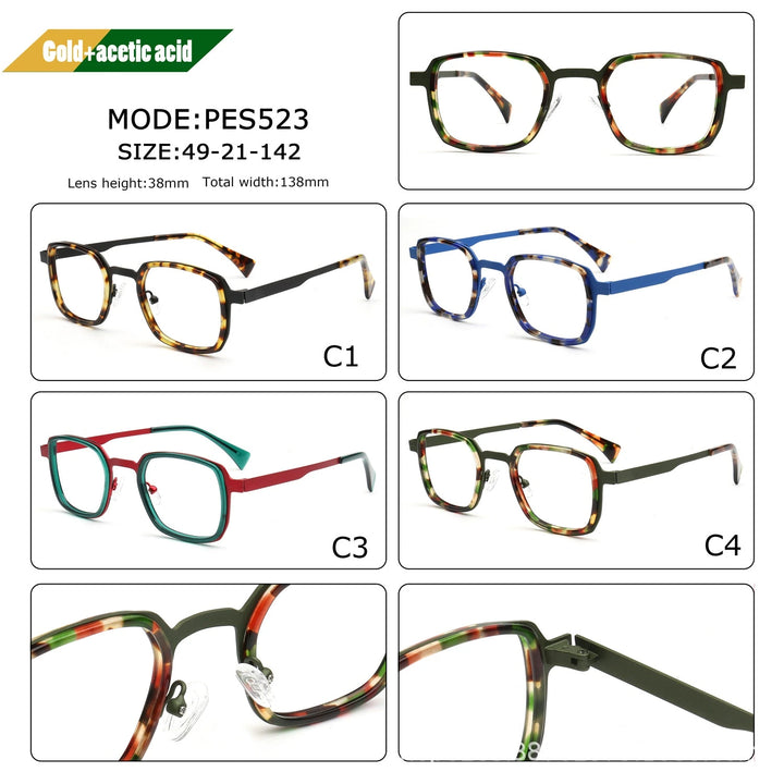 Aror PES523 Eyeglasses — Frame Dimensions and Sizing Chart