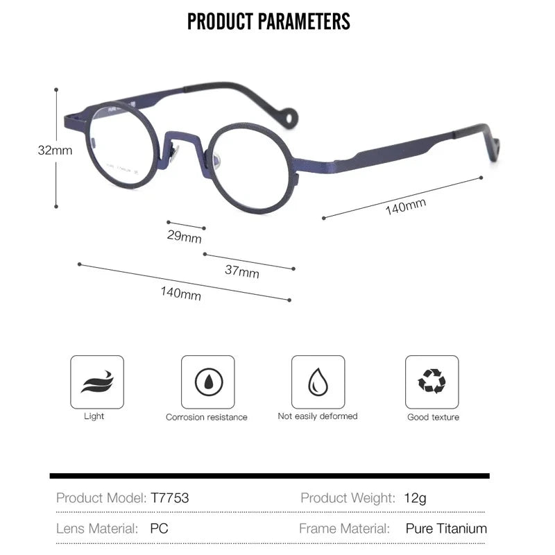 Aror R7753 Eyeglasses — Frame Dimensions and Sizing Chart