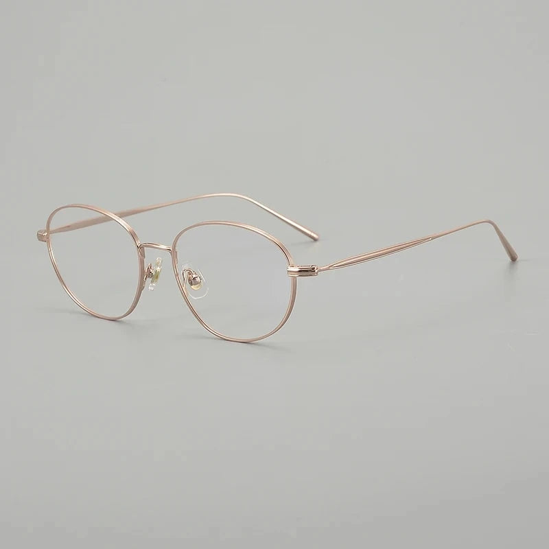 Aror Unisex Full Rim Polygon Pure Titanium Eyeglasses Studio — view 2 | Aror at FuzWeb