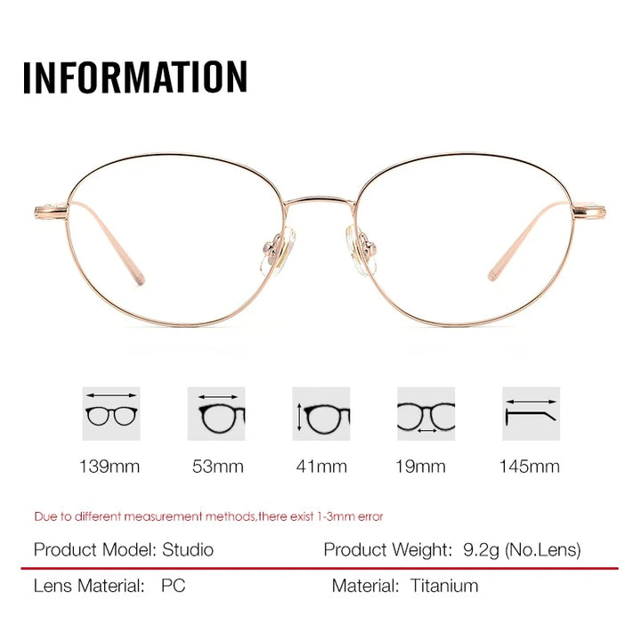 Aror Studio Eyeglasses — Frame Dimensions and Sizing Chart