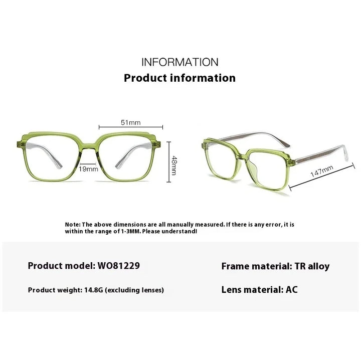 Aror W081229 Eyeglasses — Frame Dimensions and Sizing Chart