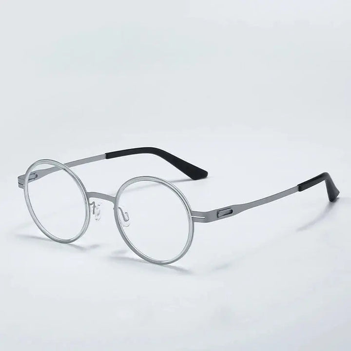Aror Unisex Full Rim Oval Round Titanium Eyeglasses 80316
