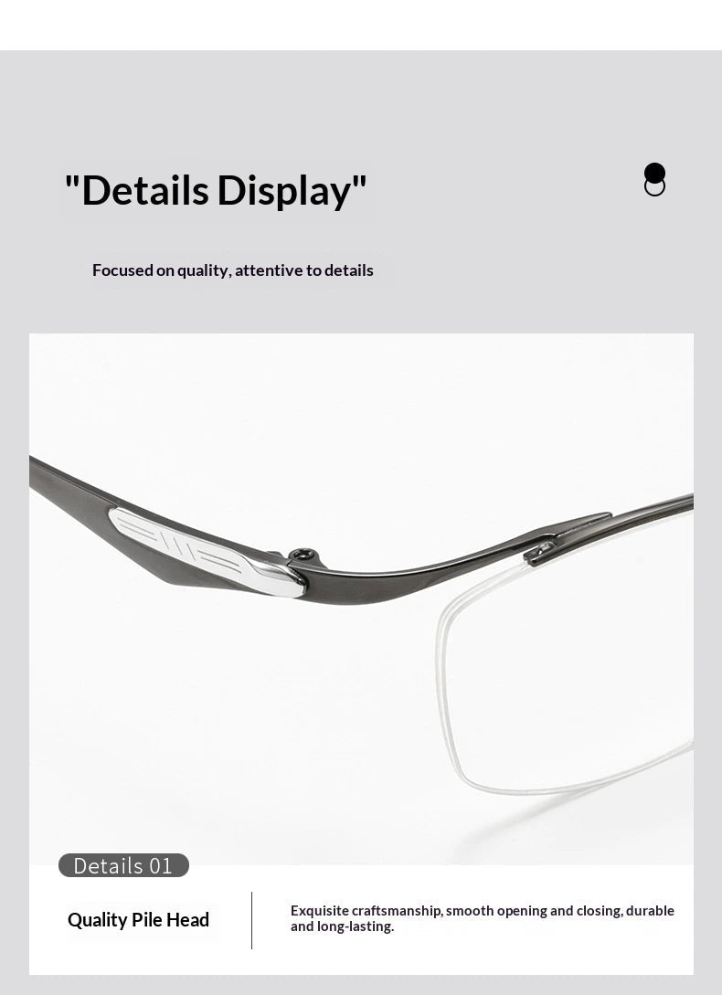Aror Unisex Full Rim Square Titanium Eyeglasses 857810