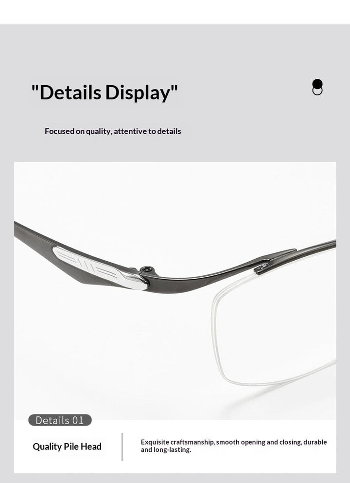 Aror Unisex Full Rim Square Titanium Eyeglasses 857810