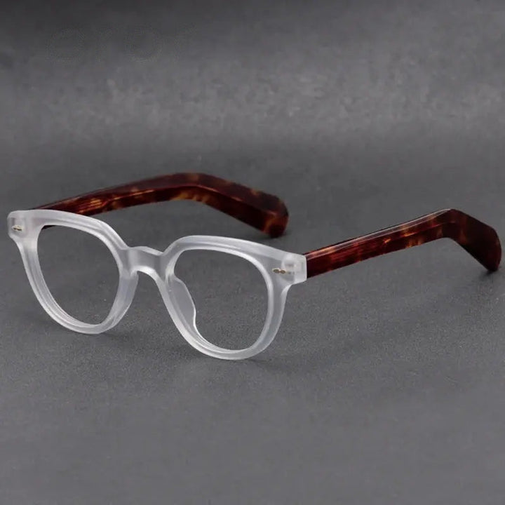 Aror Unisex Full Rim Square Thick Acetate Eyeglasses 86384
