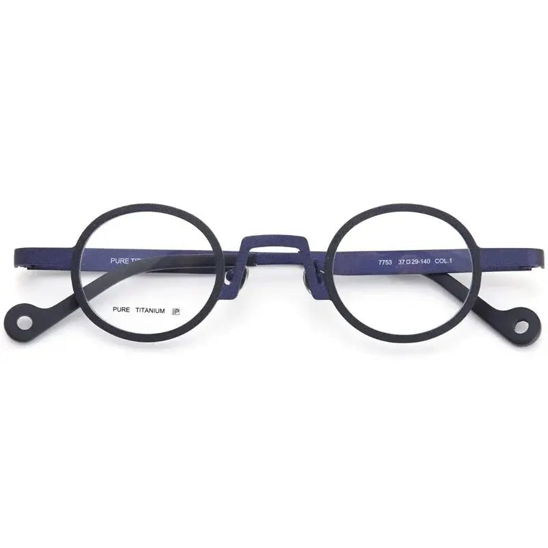 Aror Unisex Full Rim Oval Round Titannium Eyeglasses 47753