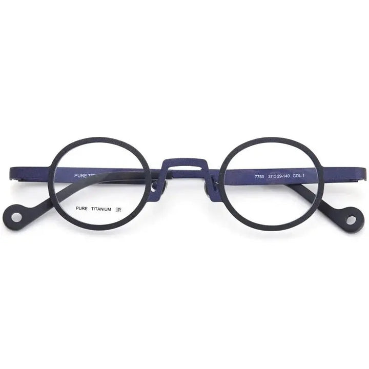 Aror Unisex Full Rim Oval Round Titannium Eyeglasses 47753
