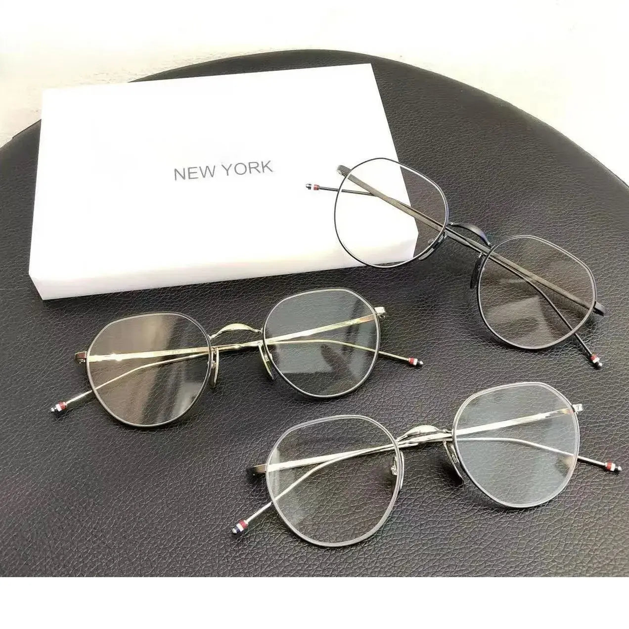 Bobbie Mens Full Rim Round Titanium Eyeglass 914000 — view 1 | Bobbie at FuzWeb