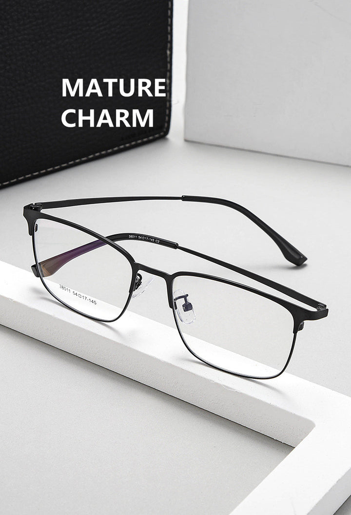 Kocolior Unisex Full Rim Square Alloy Hyperopic Reading Glasses 38011 — view 1 | Kocolior at FuzWeb