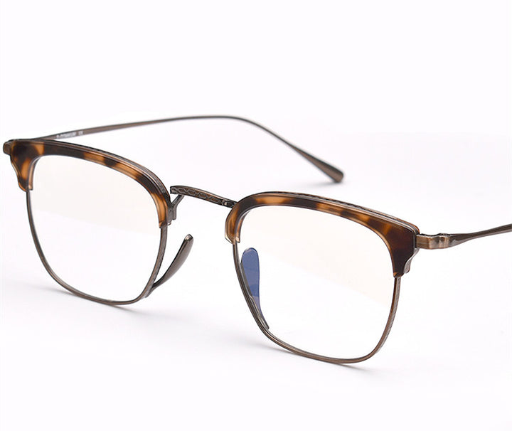Aimee Unisex Full Rim Square Titanium Acetate Eyeglasses 481112 — view 2 | Aimee at FuzWeb