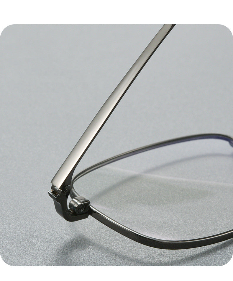 Kocolior Unisex Full Rim Small Square Titanium Eyeglasses 6052 — view 3 | Kocolior at FuzWeb