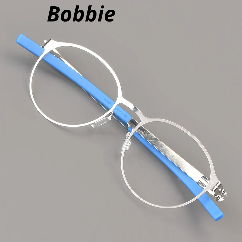 Bobbie Women's Full Rim Oval Round Screwless Steel Eyeglasses 445021