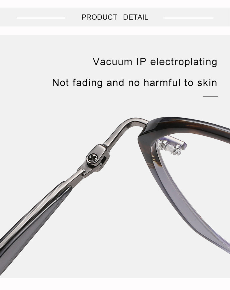 Krasivyy Unisex Full Rim Oval Square Titanium Acetate Eyeglasses 316076.