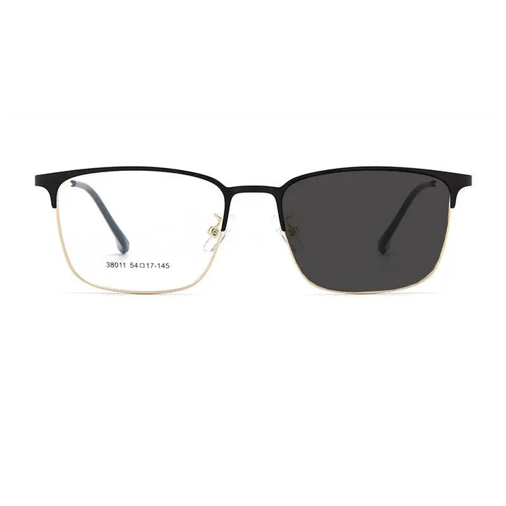 Kocolior Unisex Full Rim Square Alloy Hyperopic Reading Glasses 38011.