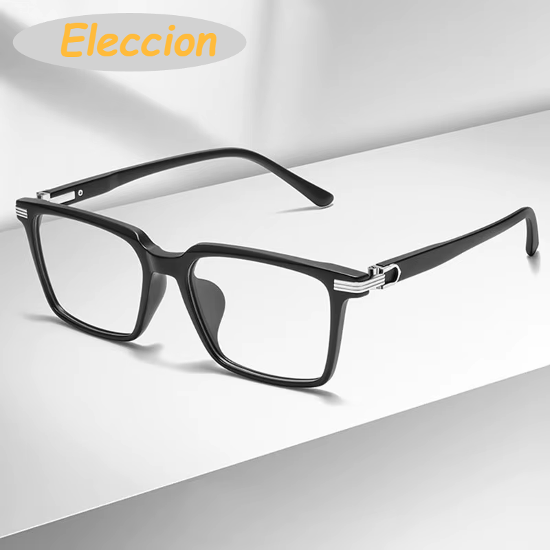 Eleccion Unisex Full Rim Square Tr 90 Titanium Eyeglasses 946688