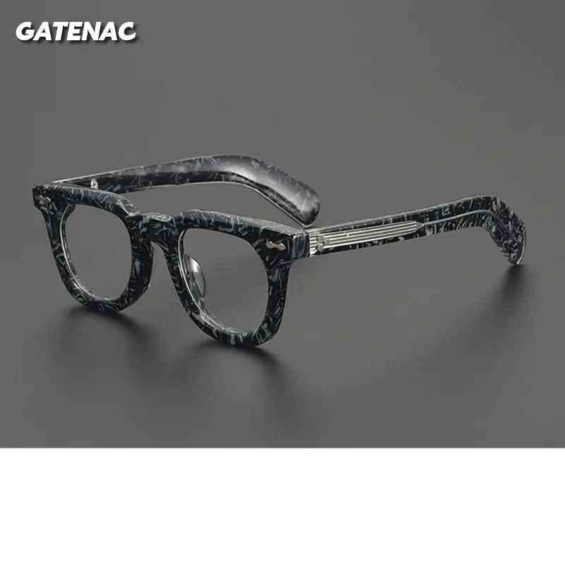 Gatenac Womens Full Rim Square Thick Acetate Eyeglasses 679229 — view 1 | Gatenac at FuzWeb