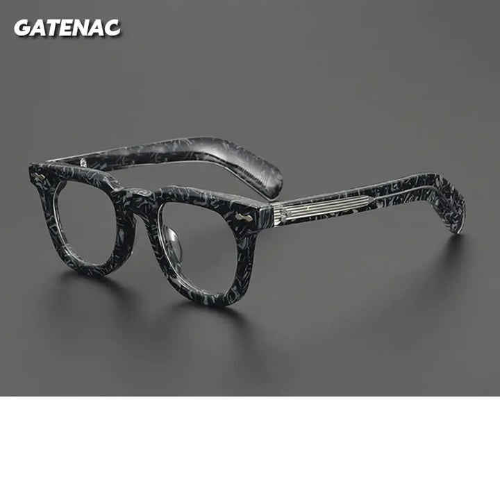 Gatenac Womens Full Rim Square Thick Acetate Eyeglasses 679229 — view 1 | Gatenac at FuzWeb