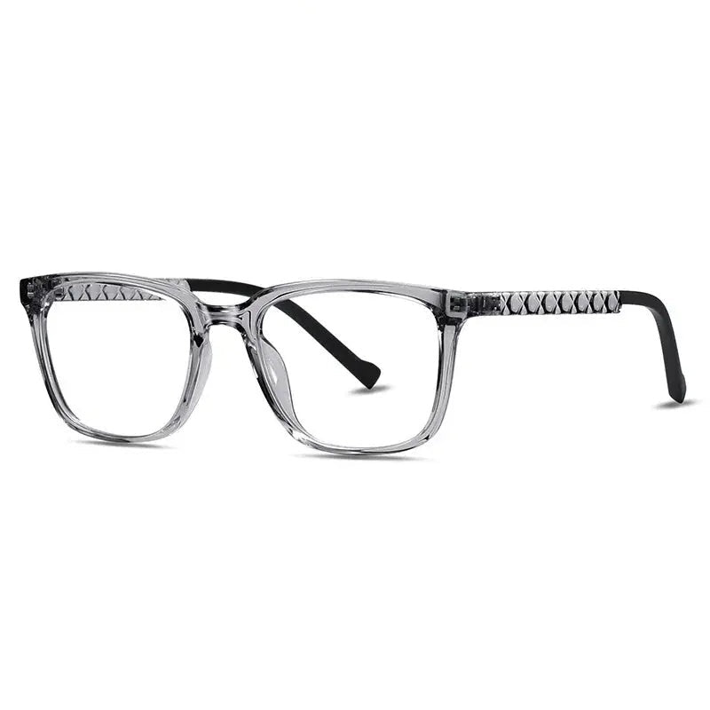 Chashma Ottica Unisex Full Rim Square Tr 90 Titanium Eyeglasses 474017