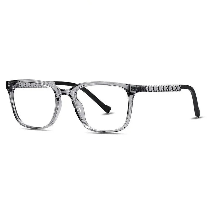Chashma Ottica Unisex Full Rim Square Tr 90 Titanium Eyeglasses 474017