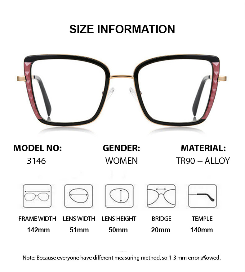 Summer Flower Womens Full Rim Square Tr 90 Titanium Eyeglasses 31464 — view 1 | Summer Flower at FuzWeb