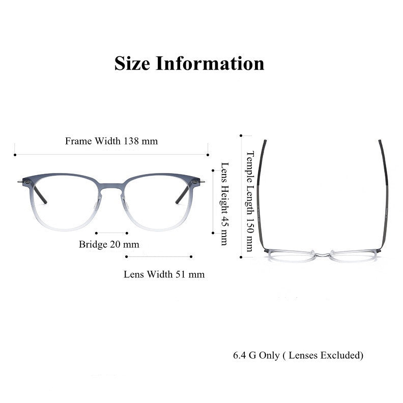 Chashma Ochki Womens Full Rim Square Nylon Titanium Eyeglasses 316549 — view 1 | Chashma Ochki at FuzWeb