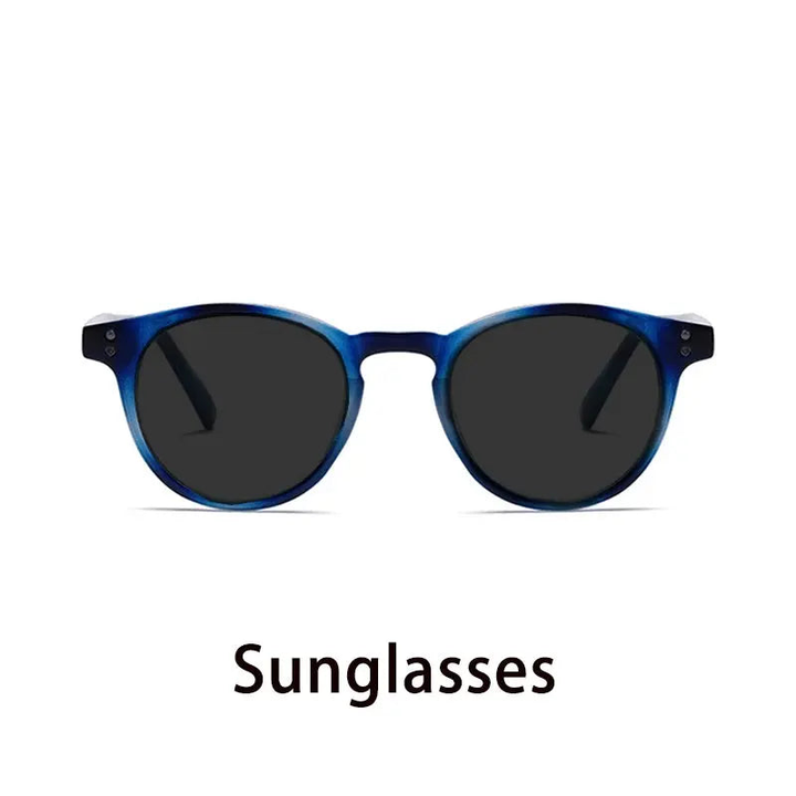 Kocolior Unisex Full Rim Round Acetate Hyperopic Reading Glasses 3313.