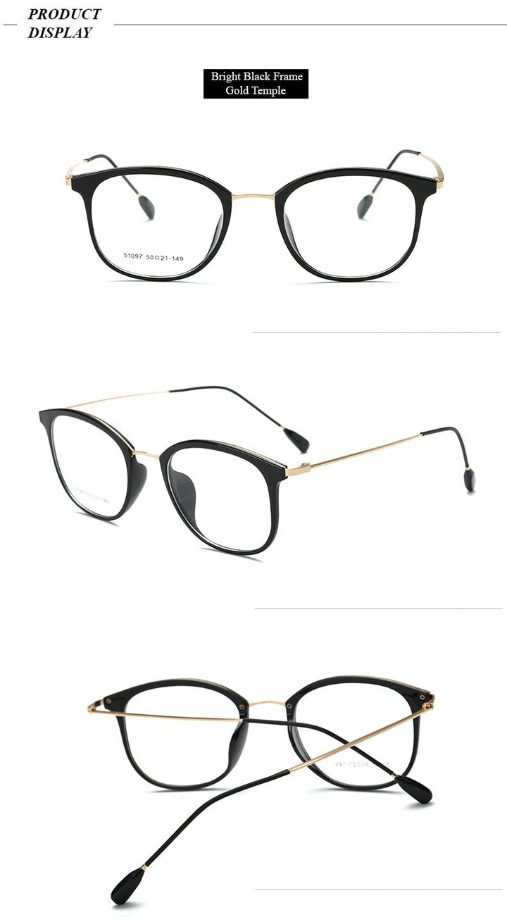 Chashma Unisex Full Rim Square Tr 90 Titanium Eyeglasses 851097.