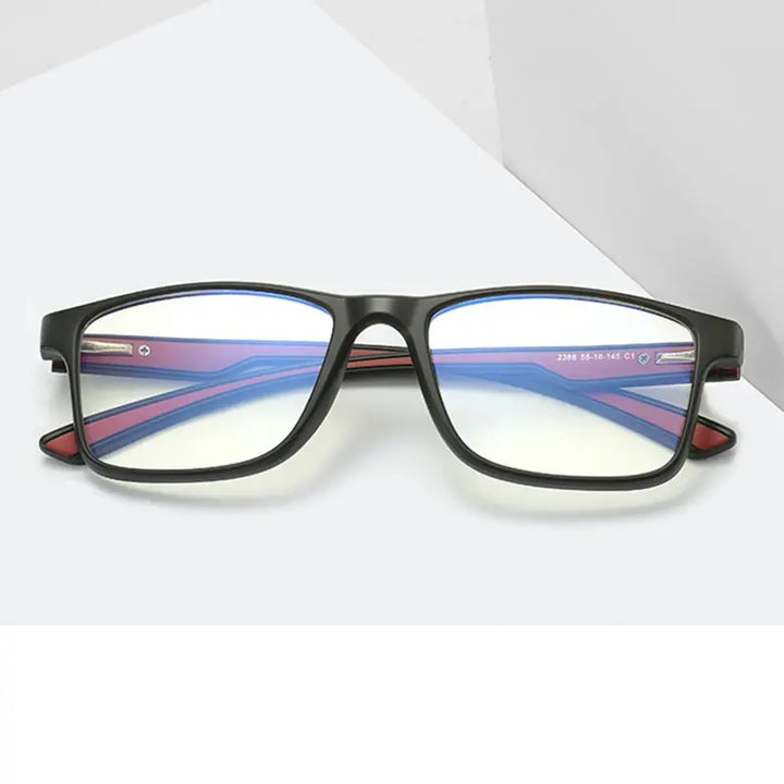 Kocolior 238800 Unisex Full Rim Square Tr 90 Titanium Frames FuzWeb