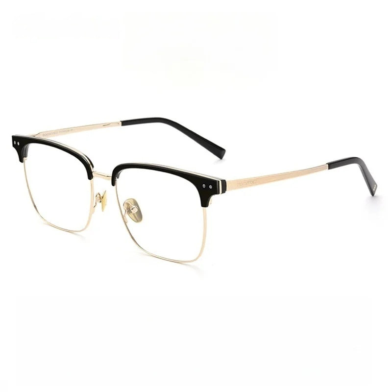 Chashma Ochki Unisex Full Rim Big Square Titanium Tr 90 Eyeglasses 881036.