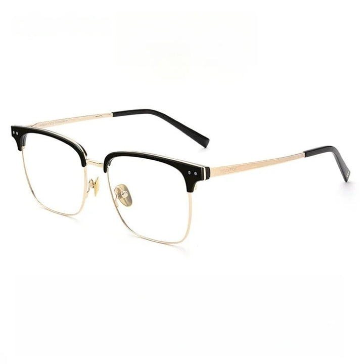 Chashma Ochki Unisex Full Rim Big Square Titanium Tr 90 Eyeglasses 881036.
